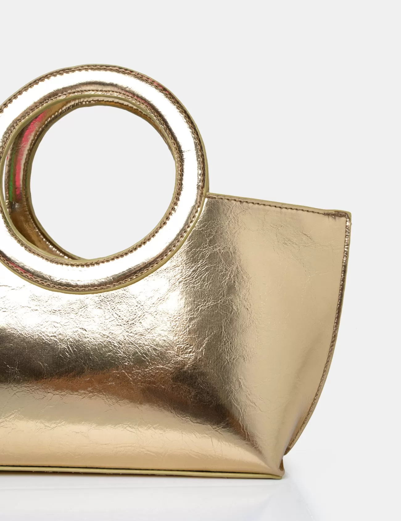 Public Desire The Rae Circlur Handle Grab Bag Gold Best Sale