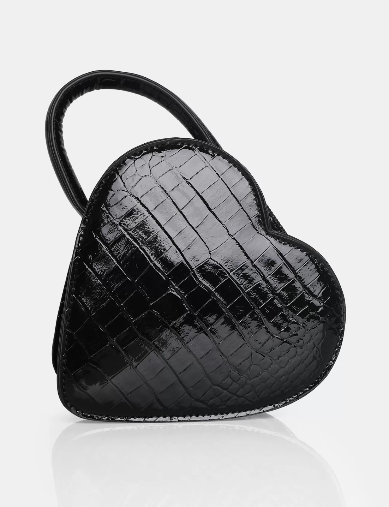 Public Desire The Roux Croc Heart Grab Bag Black Best
