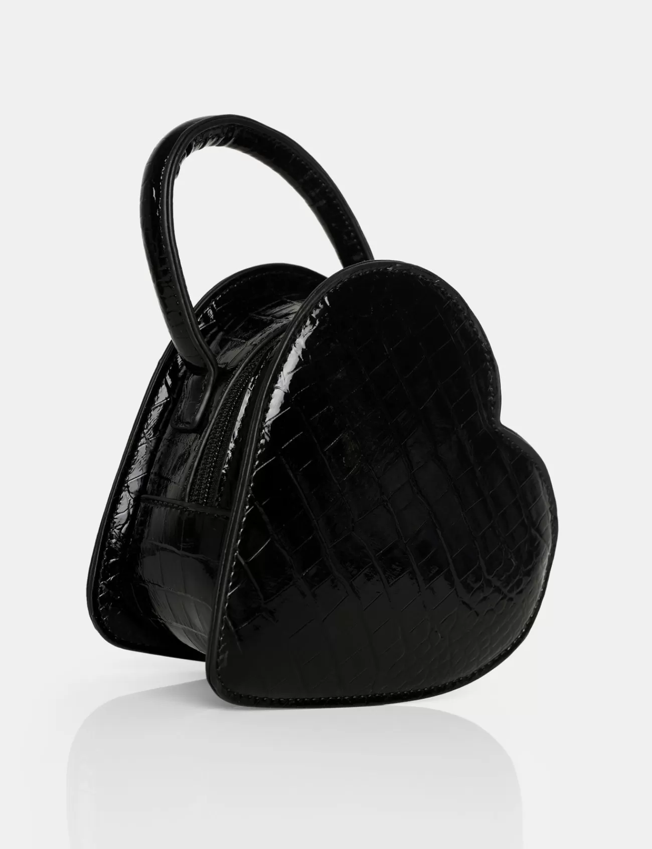 Public Desire The Roux Croc Heart Grab Bag Black Best