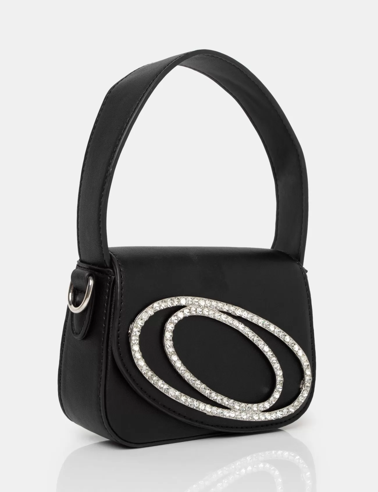 Public Desire The Tonic Pu Diamante Mini Grab Bag Black Outlet