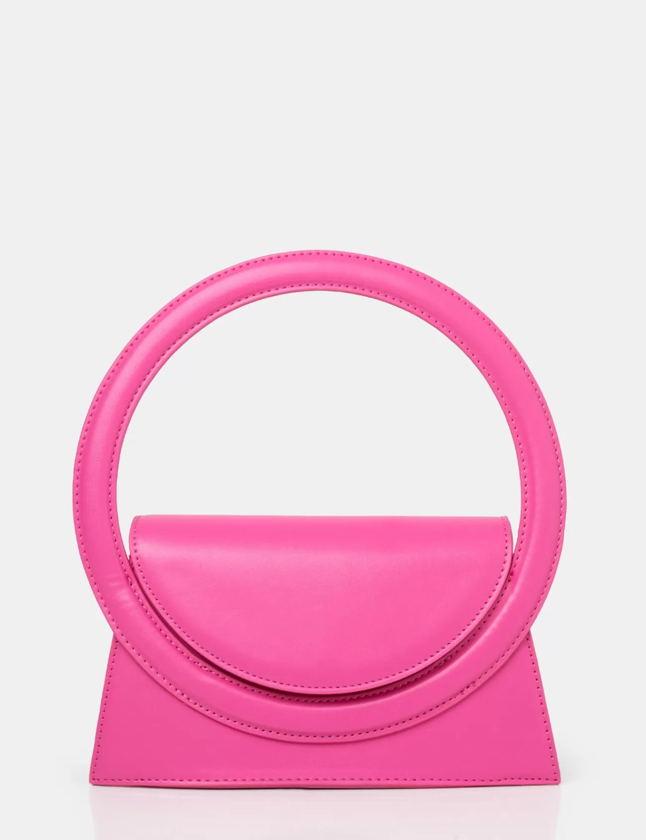 Public Desire The Top Handle Bright Pu Circlur Handle Grab Bag Pink Sale