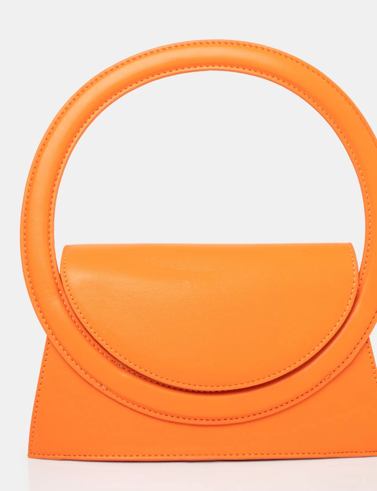 Public Desire The Top Handle Pu Circlur Handle Grab Bag Orange Discount