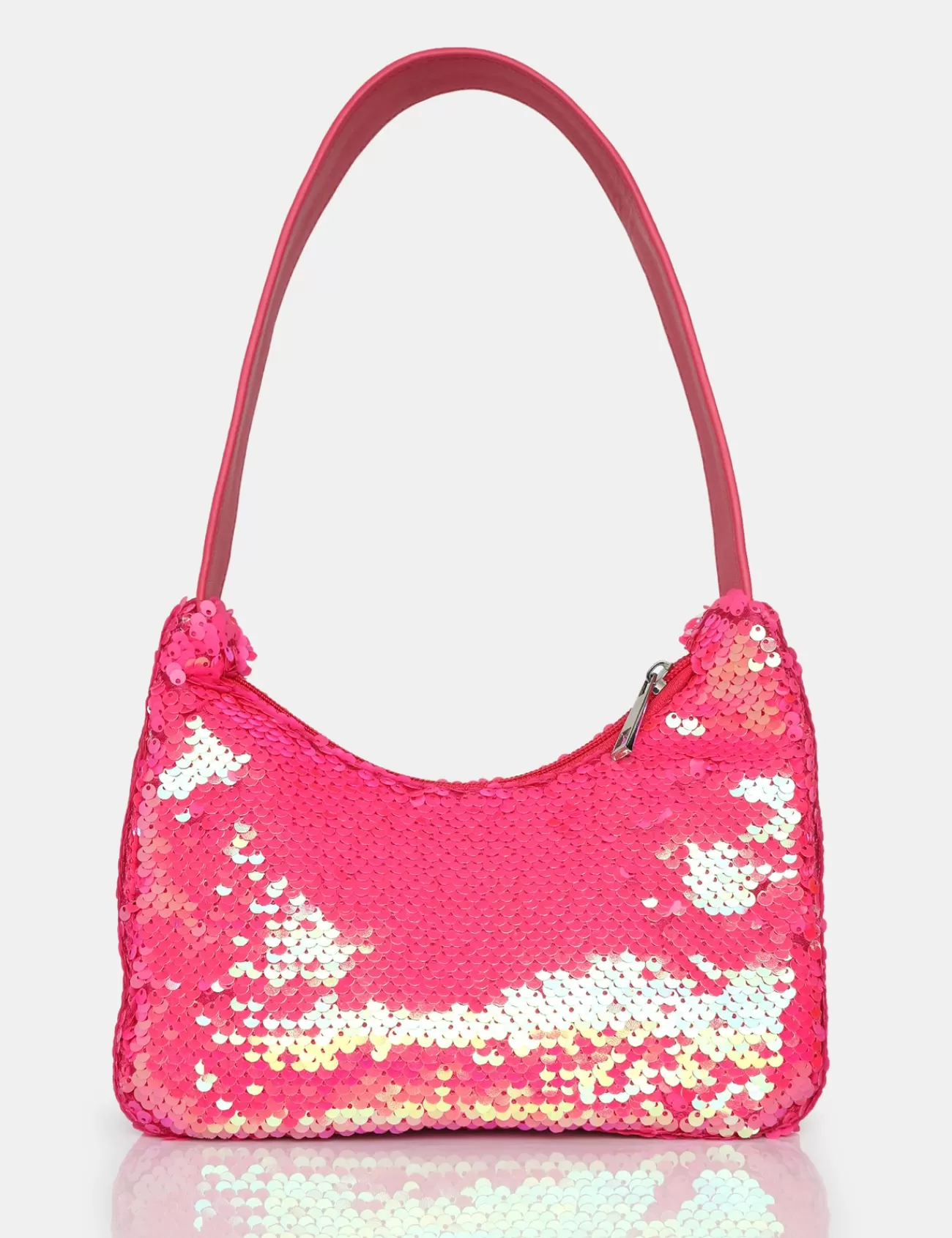 Public Desire The Zane Pink Sequin Shoulder Bag Best Sale