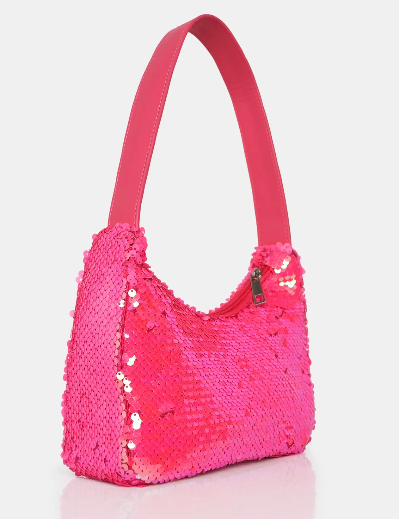 Public Desire The Zane Pink Sequin Shoulder Bag Best Sale