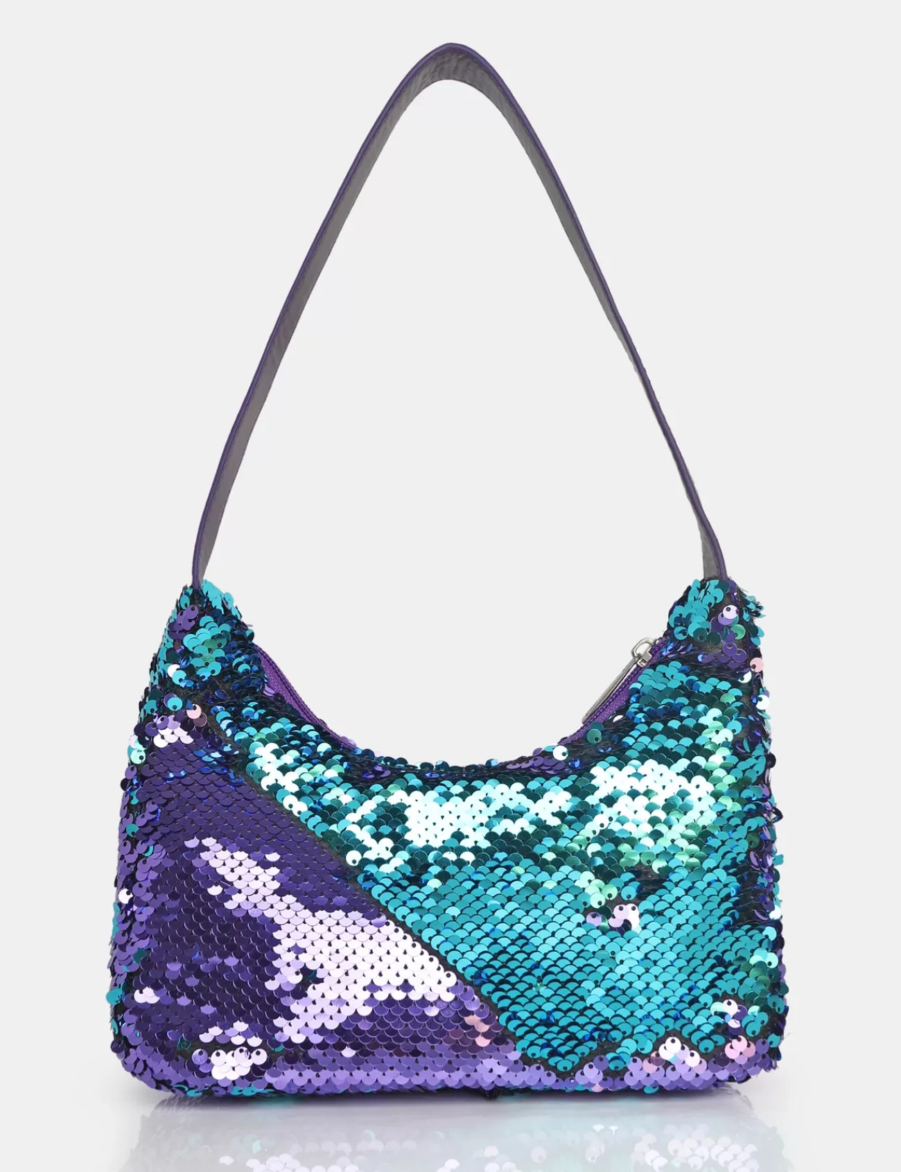 Public Desire The Zane Purple Sequin Shoulder Bag Fashion