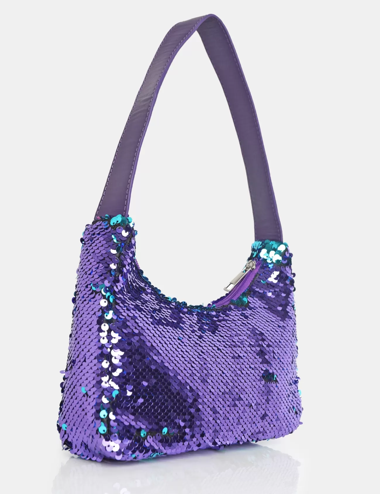 Public Desire The Zane Purple Sequin Shoulder Bag Fashion