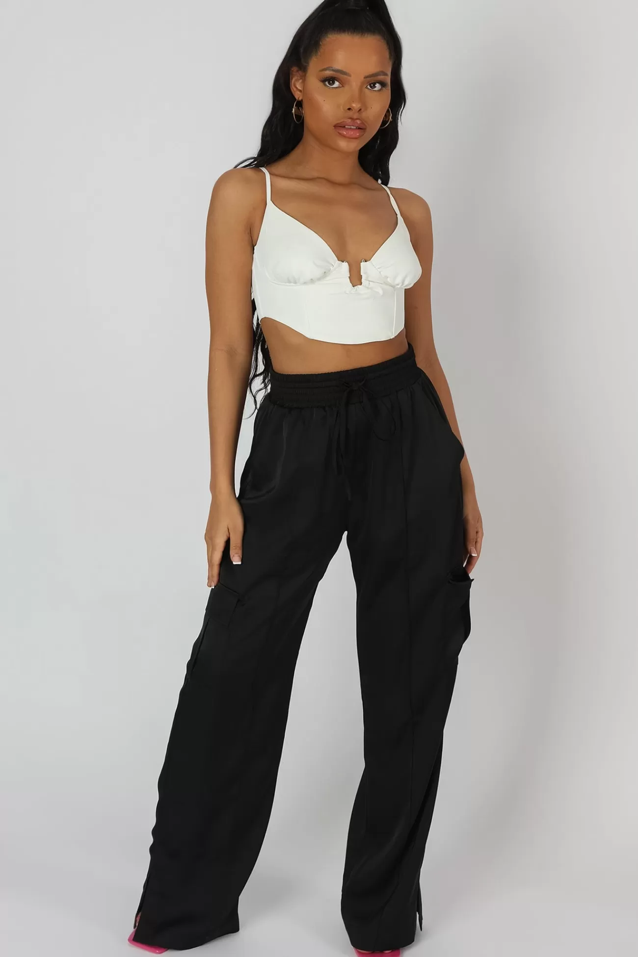 Public Desire U Trim Corset Bralet Ivory Discount