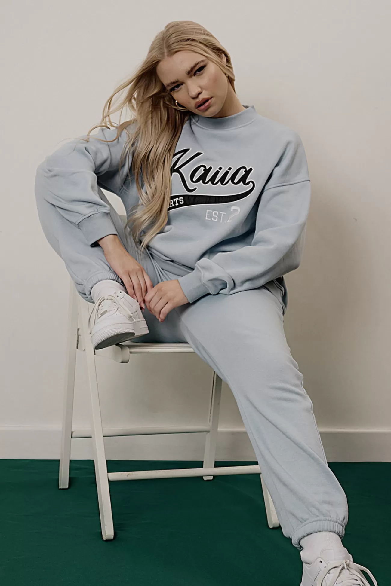 Public Desire Varsity 90's Joggers Ice Blue Shop