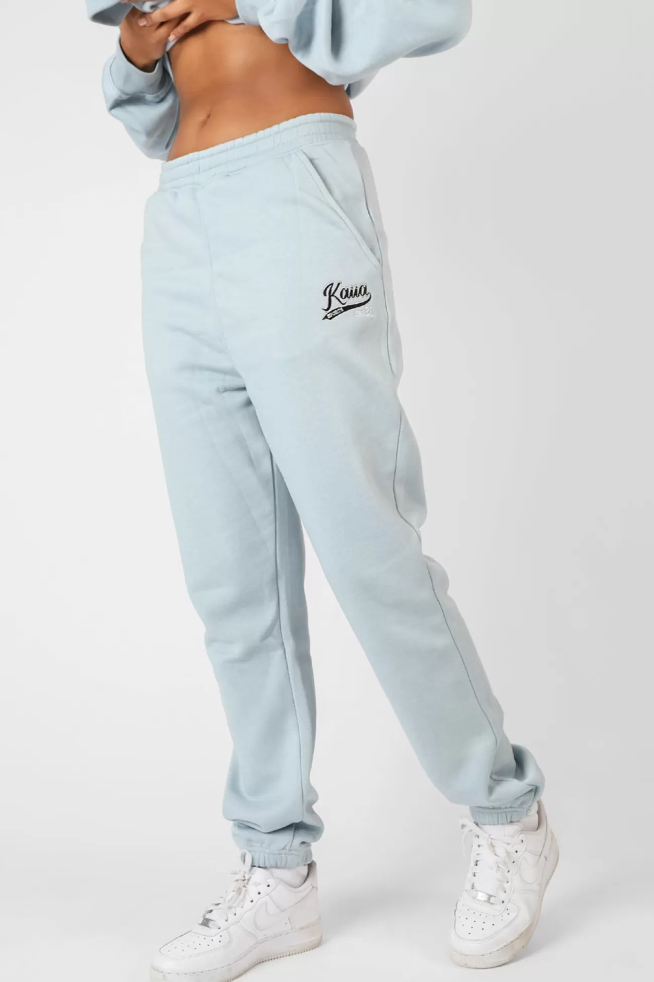 Public Desire Varsity 90's Joggers Ice Blue Shop